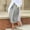 Gray, variant on Women Solid Color Casual Elastic Waist Pocket Pleated Fashionable Wide Leg Cropped Pants