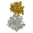 thumbnail image 1 of 200 piezas mujeres niñas pendientes populares suministros para pendientes poste en blanco se puede decorar con piedras preciosas, y fl Baoblaze Tachuelas de metal oído postes, 1 of 8