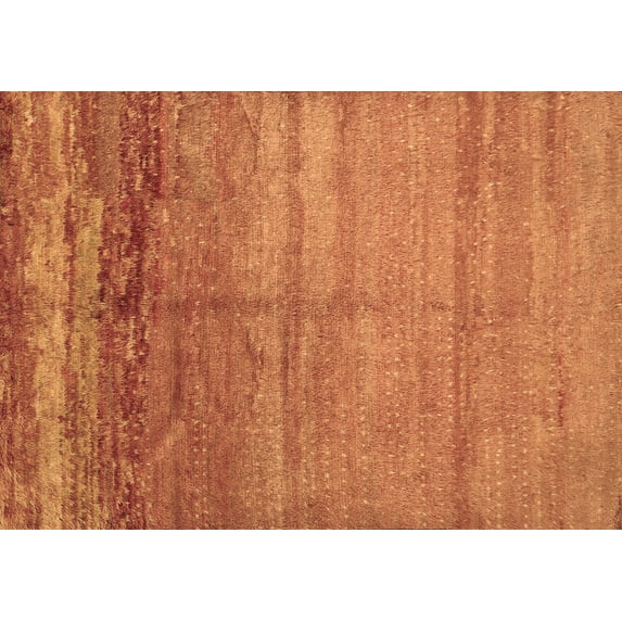 Ahgly Company Indoor Rectangle Abstract Brown Contemporary Area Rugs, 2' x 5'