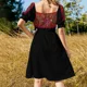 thumbnail image 5 of Vestido hawaiano de manga corta con flores, ropa de verano para mujer, vestidos elegantes y bonitos para mujer., 5 of 7
