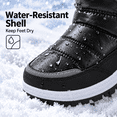 thumbnail image 3 of BABAYA Toddler Winter Snow Boots Water-Resistant Warm Faux Lined Booties for Little Kids Girls Boys, 3 of 8
