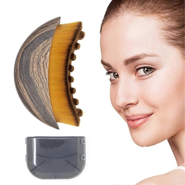 Lymphatic Contour Face Brush, Dry Brushing Massager, Lymphatic Drainage Makeup Brush for Face, Chin & Jawline Sculpting