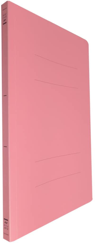 Kokuyo flat file paper cover resin binding tool 2 hole A4 150-sheet Pink off T10NP 