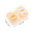 thumbnail image 3 of Unique Bargains 1 Set Contact Lens Case Contact Lens Container Contact Lens Carrier Puppy Style A 2.36"x1.65"x1.1" Orange, 3 of 5