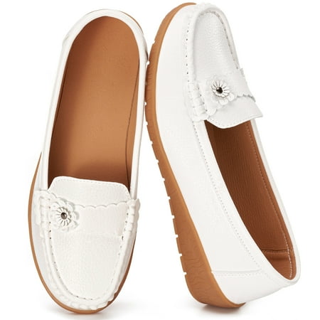 Ecetana Loafers for Women Causal Dressy Shoes Comfortable Walking Flats Shoes