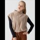 thumbnail image 5 of Chaleco Corto con Cremallera para Mujer, Abrigo Corto Cálido de Invierno Sin Mangas con Cuello Alto. Leche de Avena L, 5 of 9