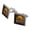 Silver, variant on North American Bigfoot Research Group Square Cufflink Set - Silver or Gold