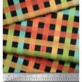 thumbnail image 2 of Soimoi Black Cotton Duck Fabric Check Check Fabric Prints By Yard 42 Inch Wide, 2 of 3