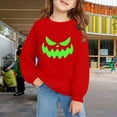 thumbnail image 2 of Mercatoo Boys Girls Pullover Halloween Crewneck Long Sleeve Pumpkin Graphic Printed Sweatshirt Loose Warm Tops, 2 of 8