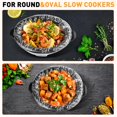 thumbnail image 4 of 40 Pack Slow Cooker Liners, Large Size 13"x 21" Cooking Bags Disposable Pot Liners, Plastic Slow Cooker Bags Fits 3-8 Quarts, BPA Free, Suitable for Oval & Round Pot, 4 of 7