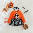 thumbnail image 2 of shoper Halloween Girls Romper Dress Mesh Long Sleeve Tutu Party Outfit for Baby Toddler Kids, 2 of 10