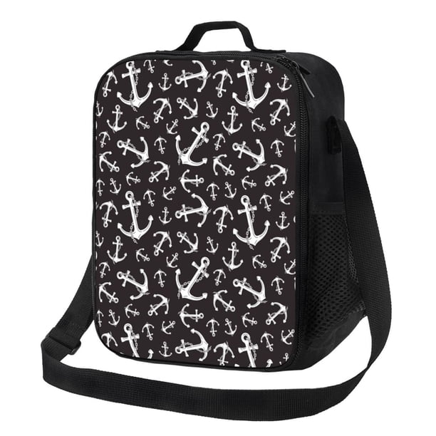 Fotbe Anchors Lonchera Bolsa de Almuerzo para Hombres y Mujeres, Lonchera de Gran Capacidad, Bolsa de Almuerzo Reutilizable, Bolsa Térmica Aislante
