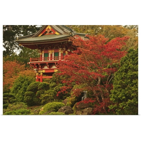 Tea Garden Golden Gate Park - Great BIG Canvas | Rolled Stuart Westmorland Poster Print entitled Japanese Tea Garden In Golden Gate Park; San Francisco, California, USA