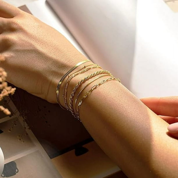 Gold bracelet real outlet
