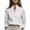 *White, variant on VBVC Women's Cotton Linen Stand Collar Blouse , Ladies' Long Sleeve Business Casual Office Shirt , V Notch Formal Work Tops For Women,Beige,S-2XL