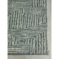 thumbnail image 4 of FH Home Outdoor Rug - Waterproof Easy to Clean Stain Resistant - Patio Indoor Outdoor Porch Deck Balcony Entryway - Geometric Modern - Budapest - Aqua - 7ft 8in x 9ft 8in, 4 of 5