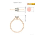 thumbnail image 5 of ANGARA Natural 0.75 Ct. Diamond Solitaire Engagement Ring in 14K Rose Gold for Women (Ring Size: 11.5), 5 of 10