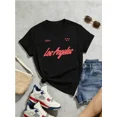thumbnail image 6 of 【New Arrival】Women's Los Angeles Graphic Oversized T-Shirt - Casual Summer Streetwear Tee, 6 of 6