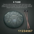 thumbnail image 2 of Steel Tongue Drum 6 Inch 8 Notes Lotus Handpan Drum Kit Chakra Tank Drum Percussion Instrument With Drum Mallets Carry Bag For Beginner Adult Kids Mus, 2 of 3