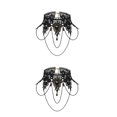 thumbnail image 3 of Qarigey Gargantilla de vampiro, collar con colmillos para Cosplay, ambientado en un ambiente cálido para Festival, apariencia distintiva, Collar 2Conjunto, 3 of 6