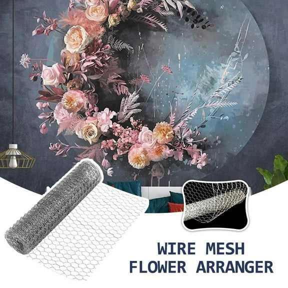 OPDBN 0.35mx3m Twisted Flower Net Hexagonal Wire Mesh Diy Craft Home Decoration Lightweight Chicken Net Flower Arranger