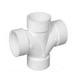 thumbnail image 1 of Tee Doble de PVC para Casa SanixTee Doble 12 Pzas 110x110mm Ø Tee Doble Blanco PVC., 1 of 1
