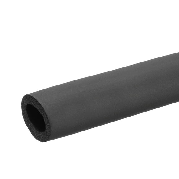 Uxcell 1" (25mm) ID x 3Ft x 0.35" Pipe Insulation Foam Tube, Pipe Cover Wrap Roll Bar Tubing for Handle Grip HVAC Air Conditioner Units, Black