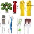 thumbnail image 5 of Kit de herramientas de limpieza de aire acondicionado 6 en 1 con limpiador alisador de aletas de condensador, limpiador de aletas de refrigerador de aire de acero inoxidable, 5 of 5