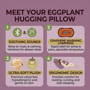 Mango Plush Body Pillow with Heating Bluetooth Recording Sleep Aid