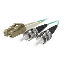 Belkin 2M Fiber Optic Cable; 10GB Aqua Multimode LC/ST Duplex, 50/125 OM3 - Patch cable - LC multi-mode (M) to ST multi-mode (M) - 2 m - fiber optic - duplex - 50 / 125 micron - aqua