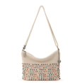 thumbnail image 1 of Bolso bandolera The Sak Lumi tejido a mano con cremallera, color crudo, 1 of 5