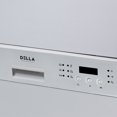 DELLA Countertop Compact Dishwasher Machine w/ 6 Wash Cycles, Silver