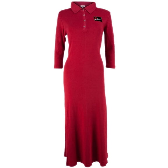 Teacher Logo Embroidery Women's 3/4 Sleeve Polo Dress - Medium