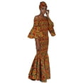 thumbnail image 7 of Kente Long Smocked Fish Tail Dress, 7 of 7