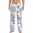 thumbnail image 2 of Kdxio World Travel2 Print Men's Sleep Pajama Pant Lounge Pants with Pockets, 2 of 8