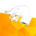 thumbnail image 2 of EeaseCA to VGA Adapter Full 1080P Video Audio Converter with Power Cable for Computer Laptop Tablet (White), 2 of 7