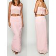 thumbnail image 2 of LMLYSoH Women’s Two Piece Summer Outfits Sleeveless Ruffle Hem Cami Tops and Long Skirt Set Beachwear, 2 of 9
