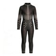 thumbnail image 4 of BOOMNY Halloween Kids Girls Jumpsuit Dot Graphic Long Sleeve Slim Fit Jumpsuit Bodysuit, 4 of 4