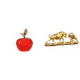 thumbnail image 1 of Figura De Toro De Cerámica, Escultura Moderna, Decoración Para El Hogar, Estatua De Fruta, Adorno De Animal Chino Para Cafetería, Estudio, Escritorio, Regalos Navideños, 1 of 8