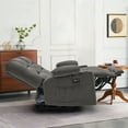 thumbnail image 2 of MCombo Causeuse Inclinable de 55,9 Pouces, Chaleur et Massage, Gris Foncé, 2 of 9