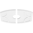 thumbnail image 2 of 26"W x 17 3/8"H x 5"ID x 14"C x 1"P Kailey Architectural Grade PVC Contemporary Ceiling Medallion, Two Piece, 2 of 11