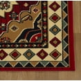thumbnail image 6 of Ornamental Medallion Southwestern Ultra-Soft Indoor Area Rug or Runner, 5' x 8', Red by Blue Nile Mills, 6 of 6