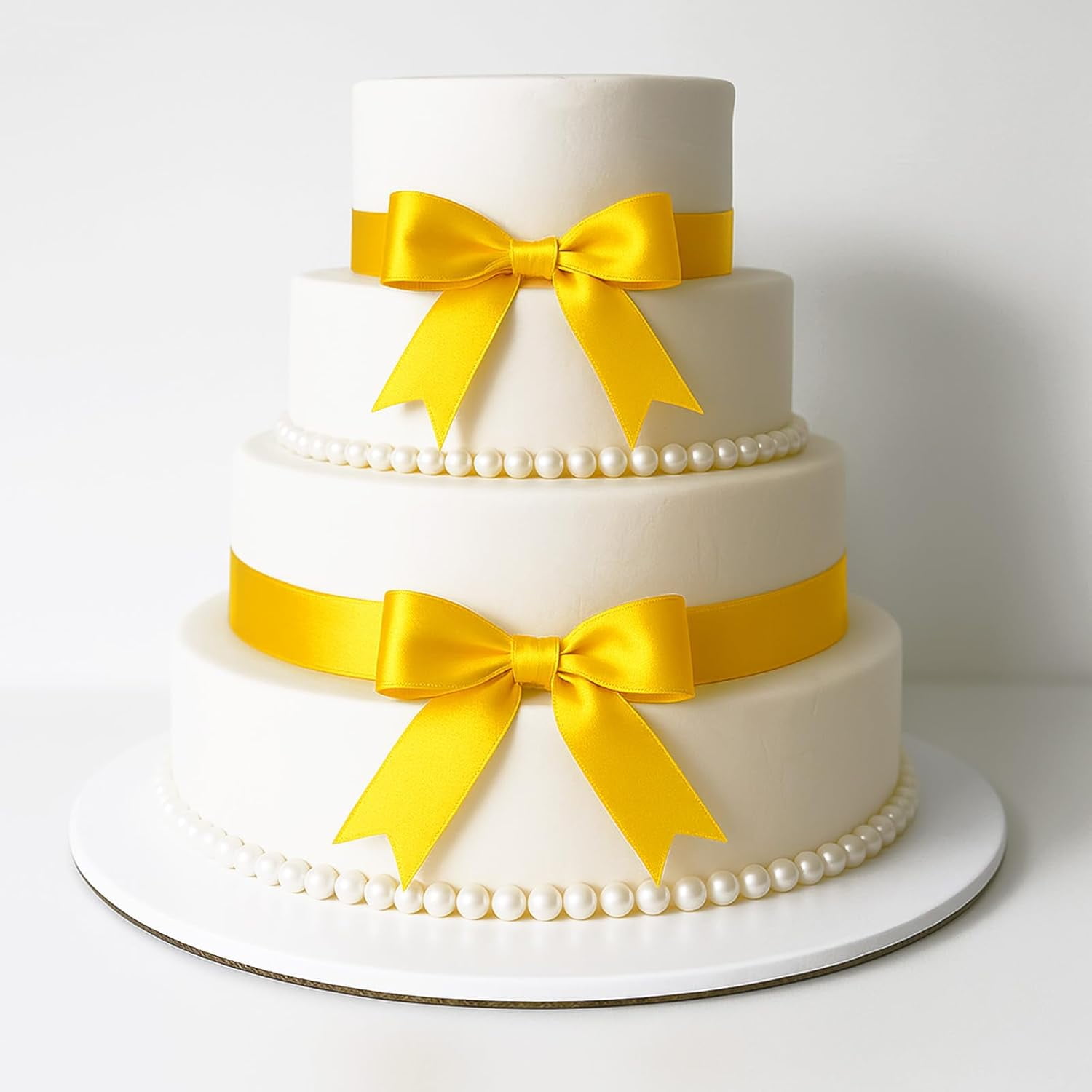 Maize Yellow Satin Ribbon – 1 1/2'' x 100 Yards Polyester Golden Yellow Ribbon for Gift Wrapping, Wedding & Baby Shower Decoration, DIY Crafts, Sunflowers Floral Bouquets, Wreath Bows