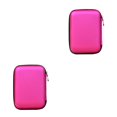 thumbnail image 3 of maskred 2.5 Sacoche Portable pour Disque Dur Externe avec Fermeture Éclair, Pochette pour Disque Dur, Protection Adaptée, Rouge rose 2Set, 3 of 6