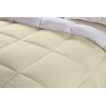 thumbnail image 3 of BedDecor 300 GSM 1Pcs Reversible Solid (Ivory, Oversize King) 100% Egyptian Cotton Base Comforter, 3 of 8