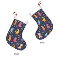 thumbnail image 3 of Fuzoiu Cartoon Dinosaur Print Christmas Stockings, Party Supplies & Kids Gifts,Big Xmas Stockings Decoration for Family Decorations Hanging Ornament for Xmas Holiday Party, 3 of 7
