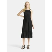 Time and Tru Women's and Women’s Plus Sleeveless Midi Dress, Sizes XS-4X
