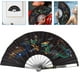 thumbnail image 4 of Abanico plegable plegable chino Vintage seda ventilador fiesta danza rendimiento ventilador de mano, 4 of 5