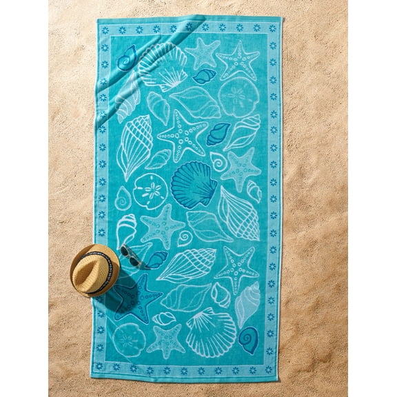 Better Homes & Gardens Starfish Cotton-Blend Beach Towel
