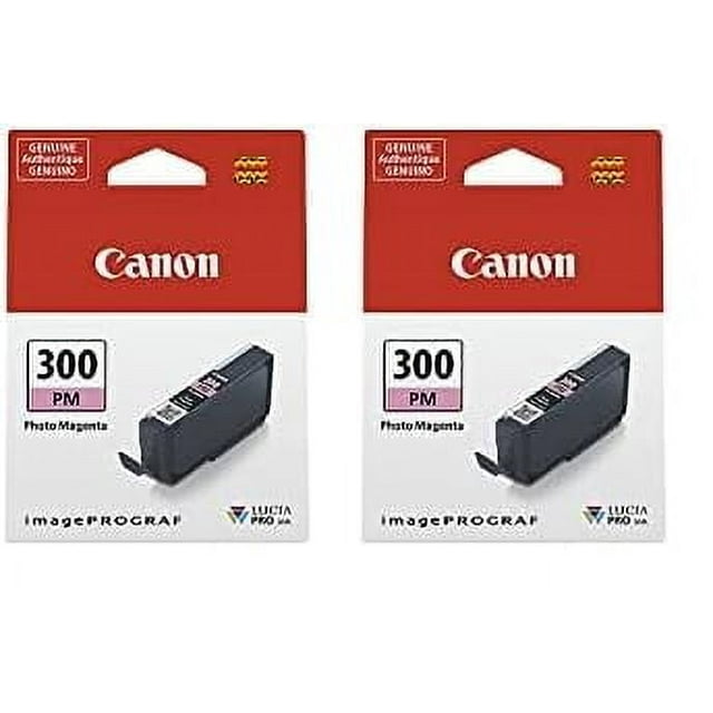 Tinta fotográfica Canon PFI-300 Lucia PRO Magenta para impresora imagePROGRAF PRO-300 (paquete de 2)